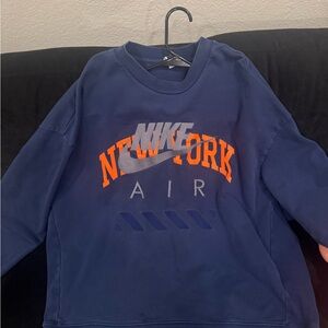 Nike Navy Sweatshirt with Orange New York Design